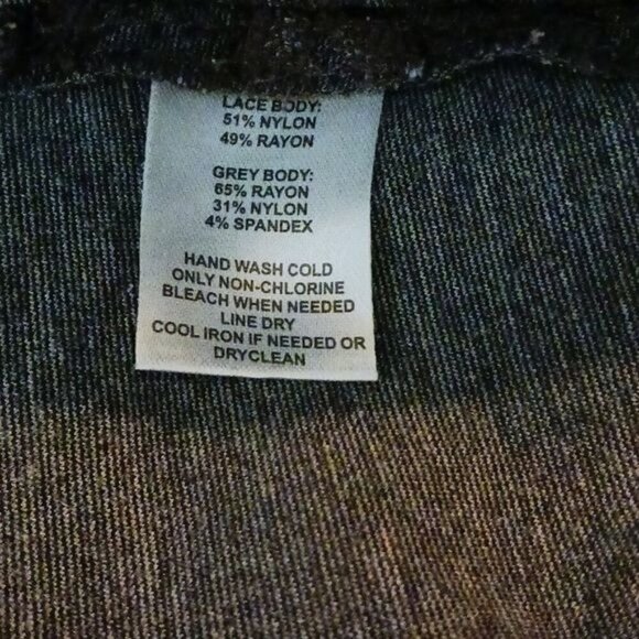 LOFT Skirt Womens Size 6P Brown Gray Lace Overlay Lined Classic Straight Petite - Picture 8 of 8